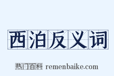 西泊反义词是什么意思的图片